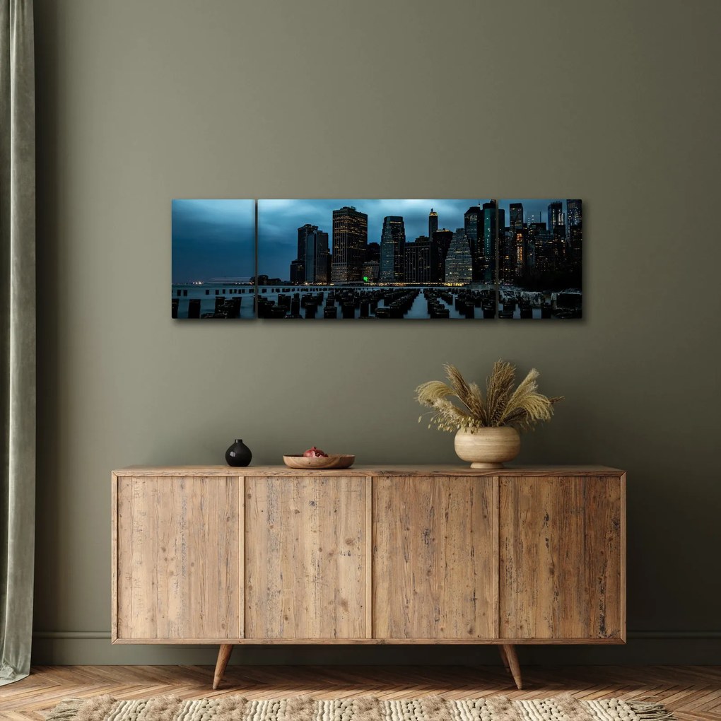 Obraz - Widok na drapacze chmur Nowego Jorku (170x50 cm)
