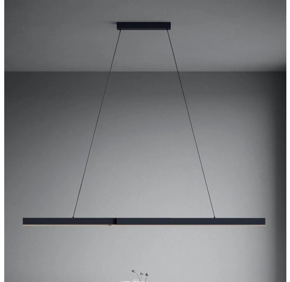 Eglo 390368 - LED 20W 230V 3000K ściemnialny lampa MONTEBUONO czarna