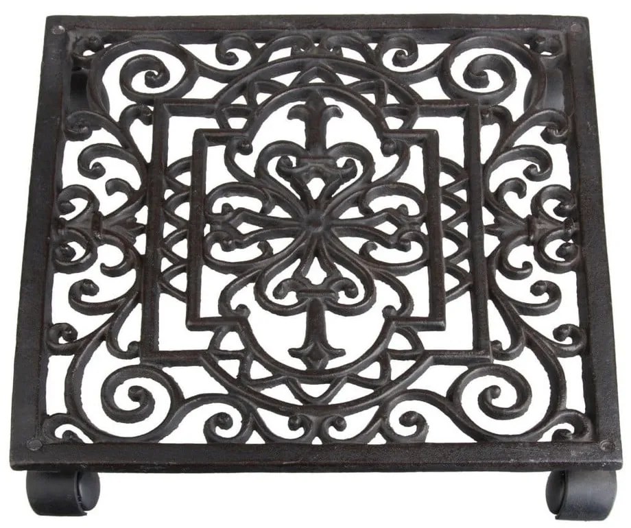 Metalowy kwietnik na kółkach Ornament – Esschert Design