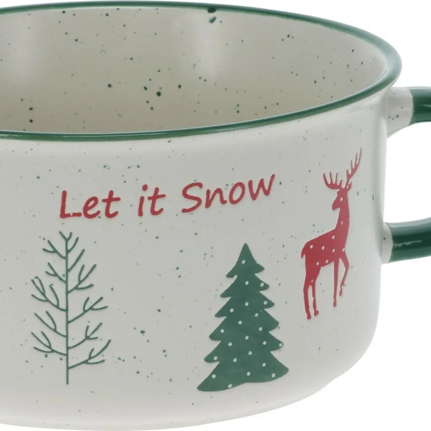 Miska kamionkowa do zupy Let It Snow 625 ml