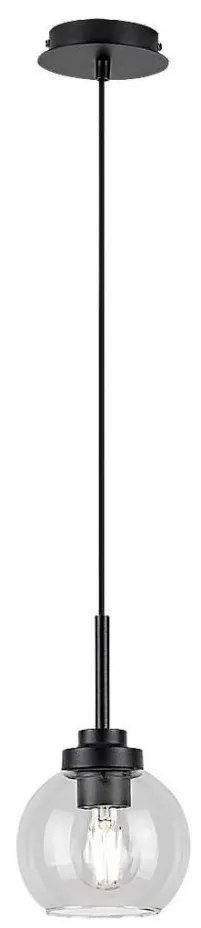 Rabalux 75006 - Lampa łazienkowa na linkę TIRINA 1xE27/15W/230V czarna IP44