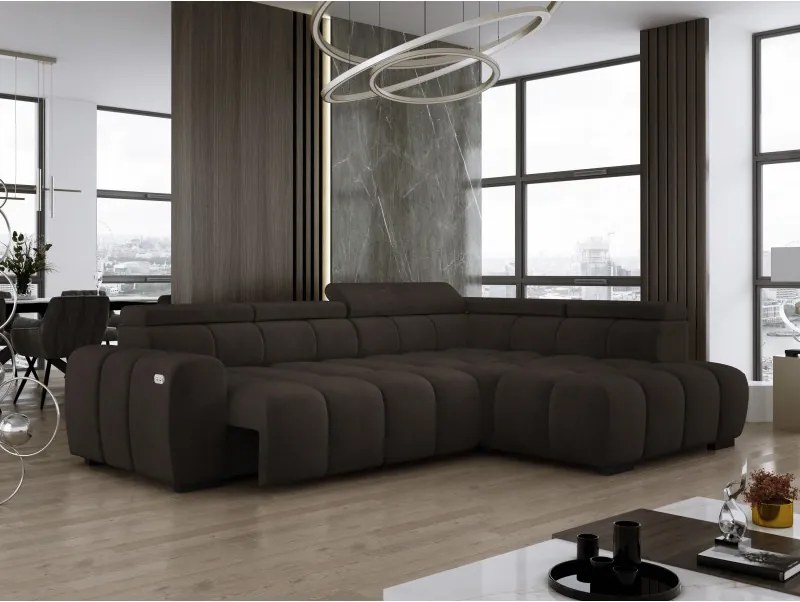 Narożnik BULL L Prawostronny z Elektryczną Regulacją SALVADOR 04 WERSAL