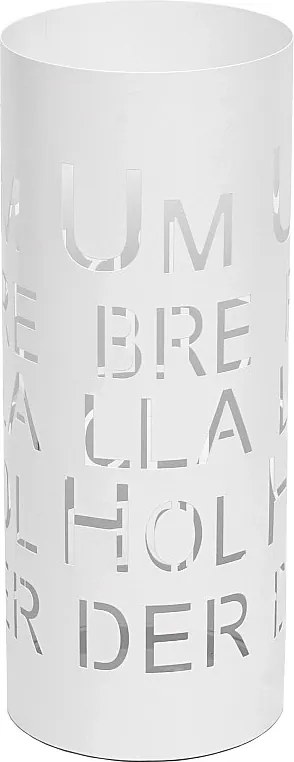 Stojak na parasole MCW-C78 Biały napis,  czcionka, biały