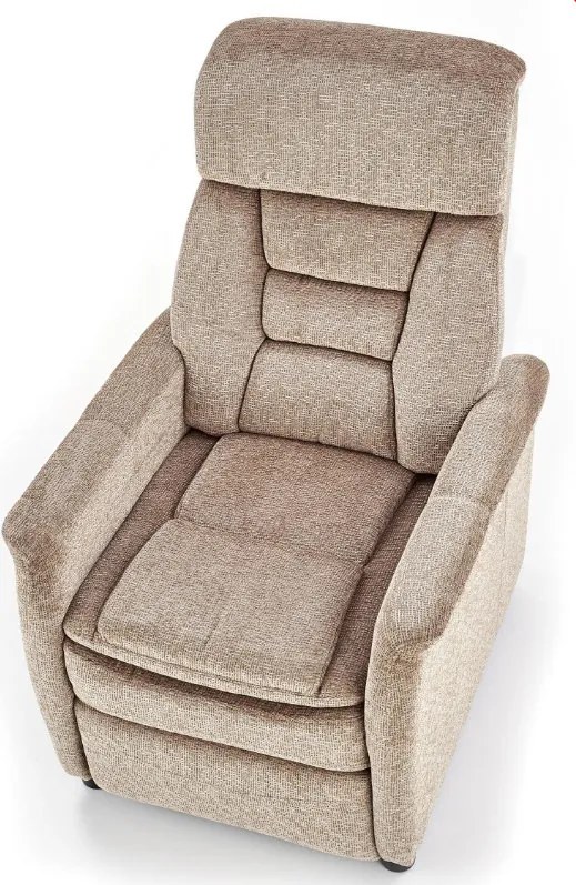 Rozkładany fotel wypoczynkowy z tkaniny Jordan