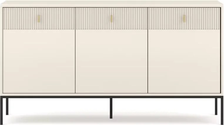Komoda Aurea 154 cm – stylowa komoda z ryflowanymi frontami, nowoczesny design