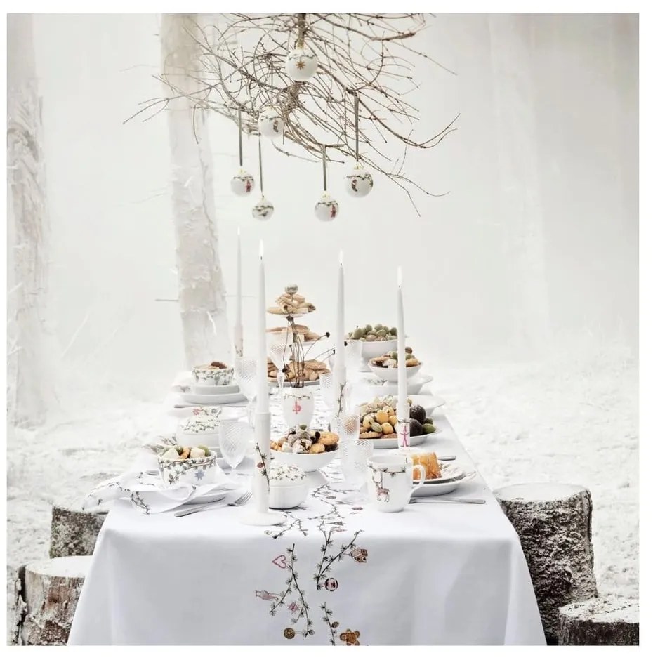 Bawełniany obrus ze świątecznym motywem 150x220 cm Hammershøi Christmas – Kähler Design