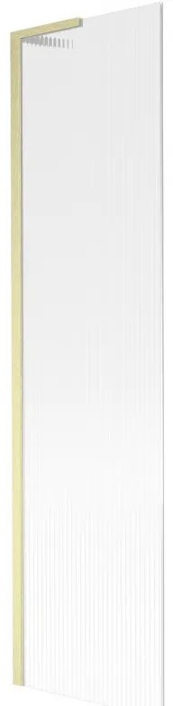 Mexen Next L parawan nawannowy 1-skrzydłowy 50 x 150 cm, prążki, złoty szczotkowany - 895-050-000-03-09-55