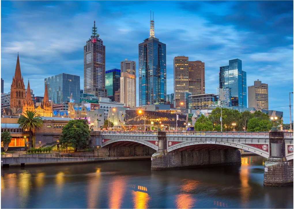 Obraz miasta Melbourne (70x50 cm)