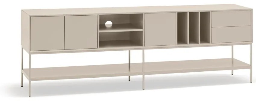 Kremowa szafka pod TV 220x74x45 cm Platt – Teulat
