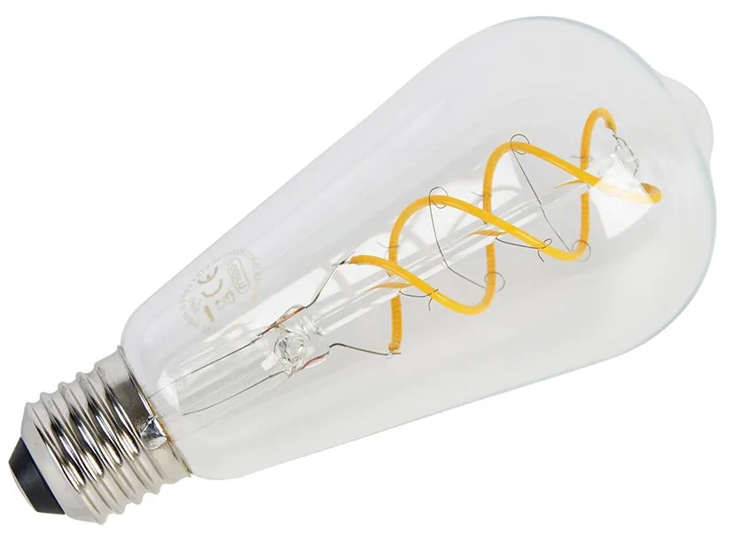 Zestaw 5 Żarówka LED E27 żarnik spiralny ST64 5W 400 lm 2200K