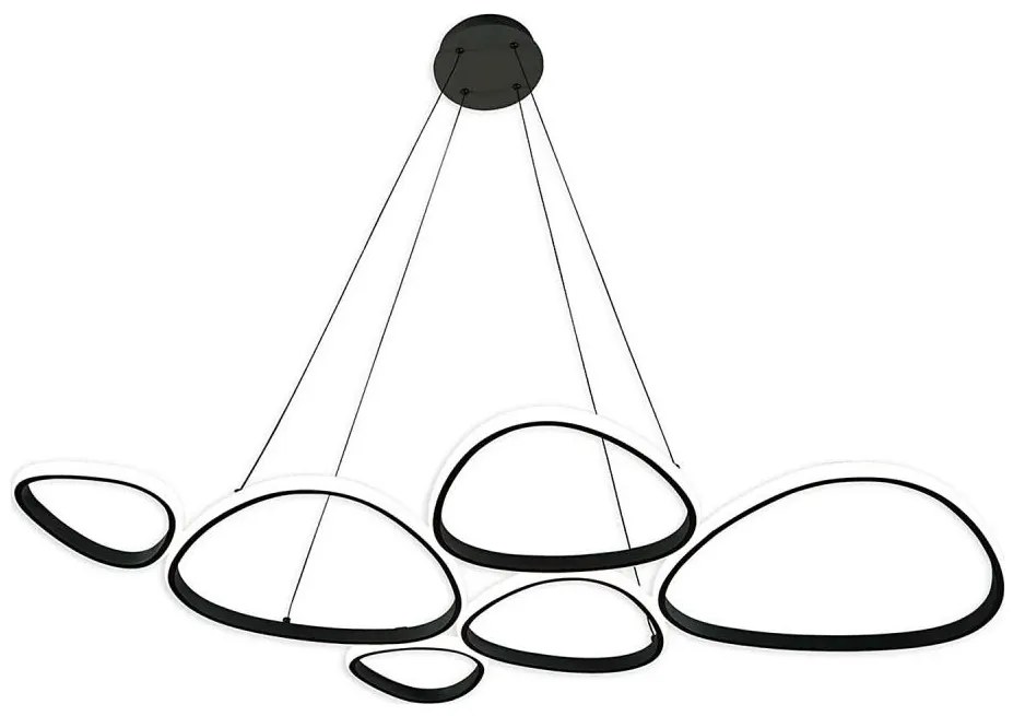 Żyrandol LED na lince PETRA LED/58W/230V 4000K czarny