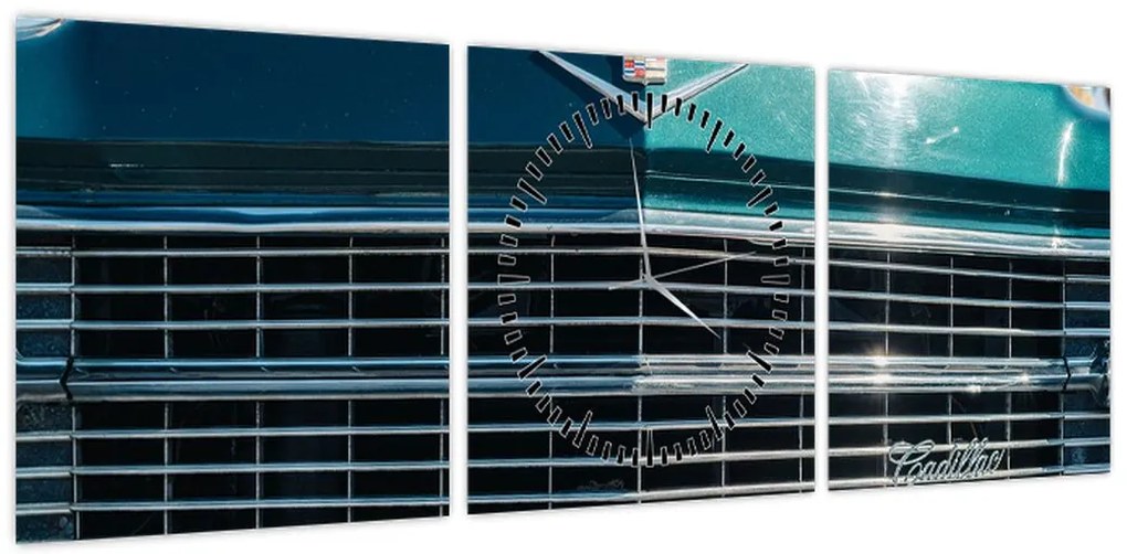Obraz - Cadillac (z zegarem) (90x30 cm)
