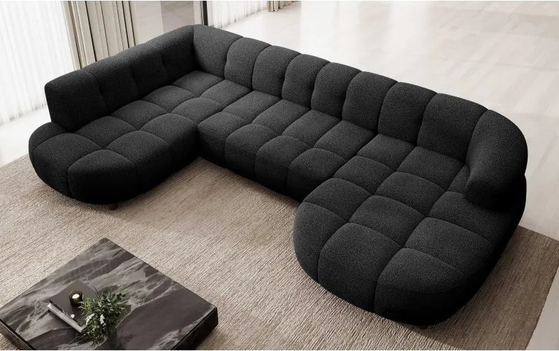 Narożnik VELPA XL Lewostronny z elektryczną regulacją siedziska w tkaninie LOOP 20 WERSAL