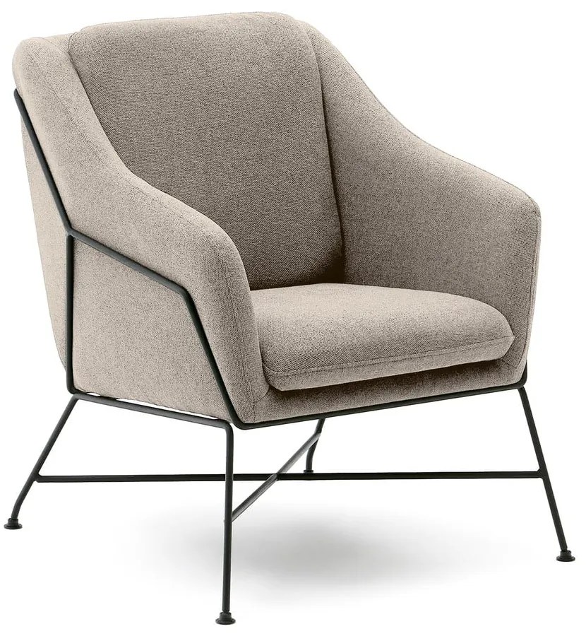 Beżowy fotel Brida – Kave Home