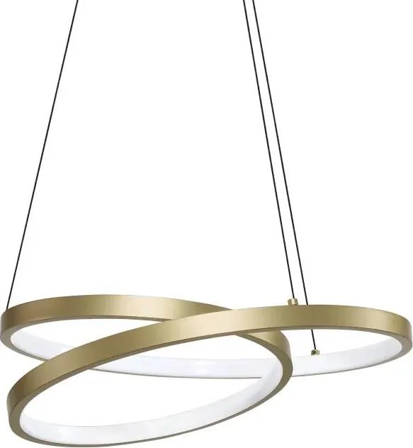 Ideal Lux - Żyrandol LED na lince OZ LED/38W/230V śr. 40 cm CRI 90 złoty