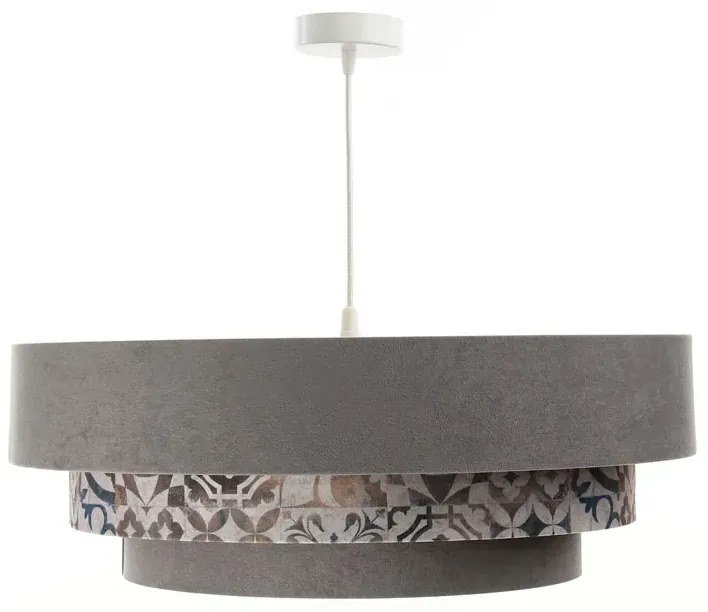 Szaro-złota lampa z trzyczęściowym abażurem - S451-Emla