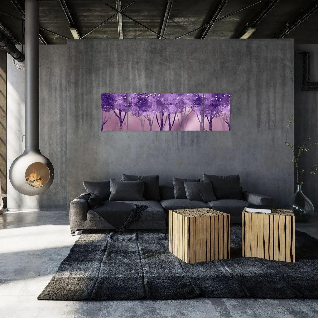 Obraz - Jeleń w magicznym lesie (170x50 cm)
