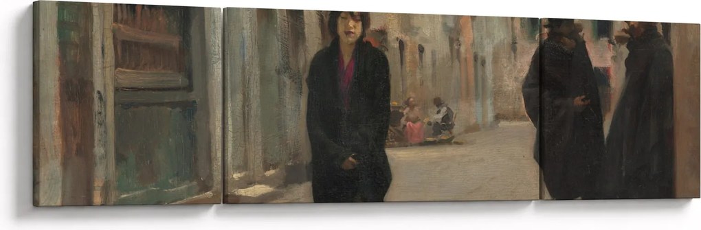 Obraz - John Singer Sargent, Street in Venice, reprodukcje (170x50 cm)