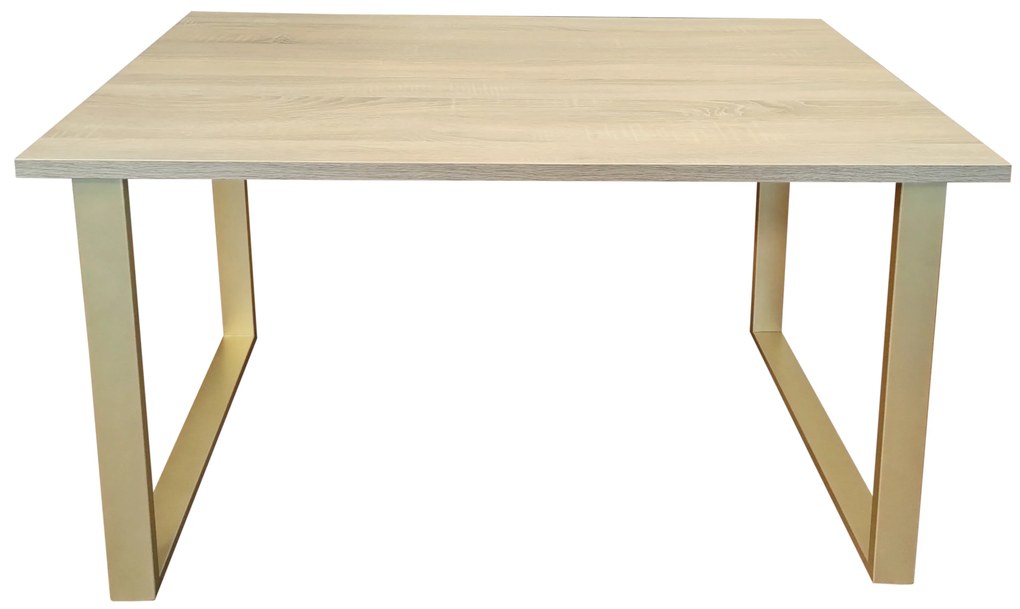 Stół do salonu kuchni 70x120x28 LOFT złoty Dąb Sonoma