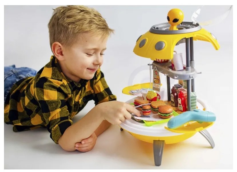 Woopie sklep fast food 3w1 plecak projektor ufo 60 el.