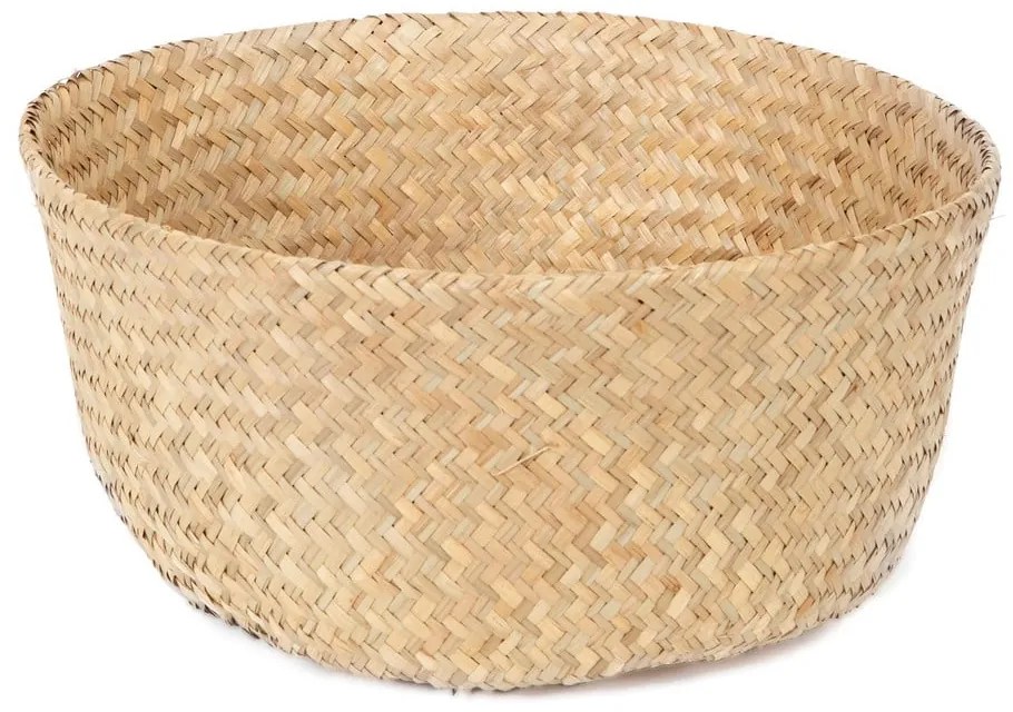 Jasny koszyk z trawy morskiej Compactor, ⌀ 35 cm