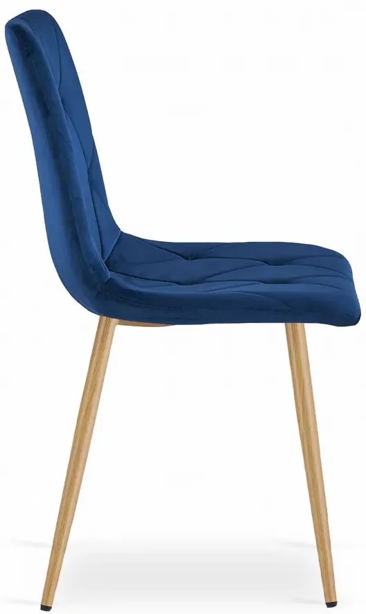 Tanie granatowe krzesło do jadalni C8-G04