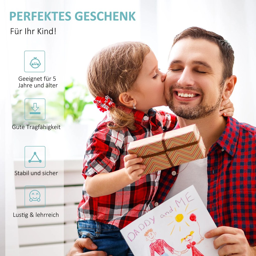 HOMCOM Hulajnoga miejska dla dzieci Opony pneumatyczne 12 cali Regulowana Beżowa 120x58x80-85cm | Aosom PL