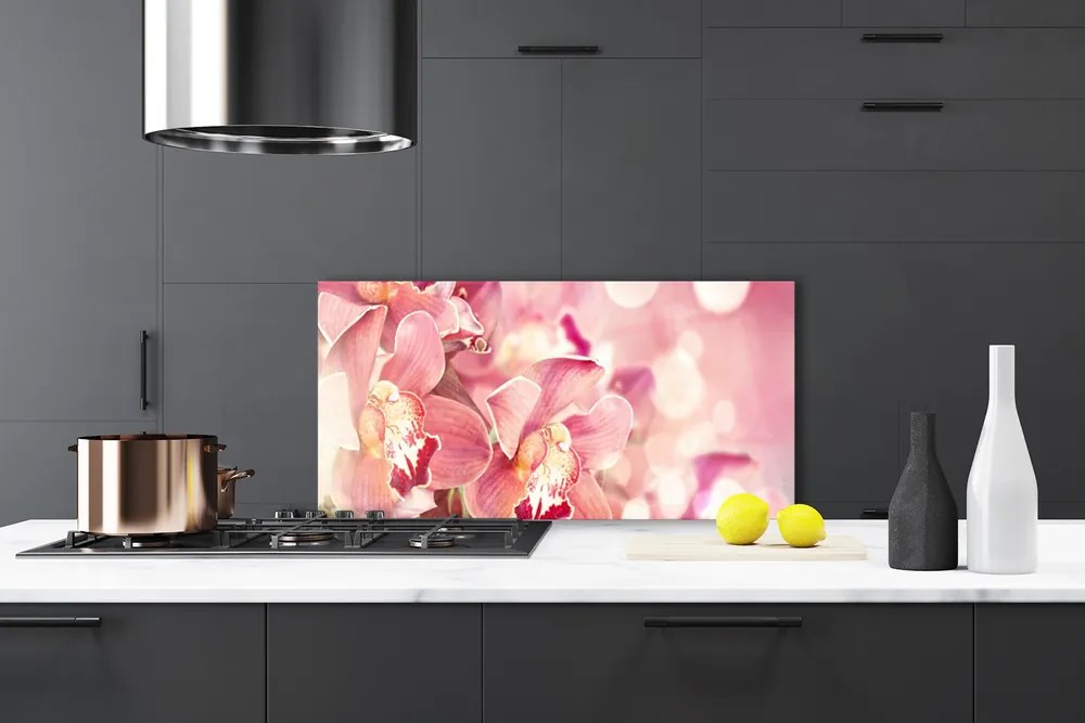 Dekor Szklany do Kuchni Harmonijny Bukiet Ścienny