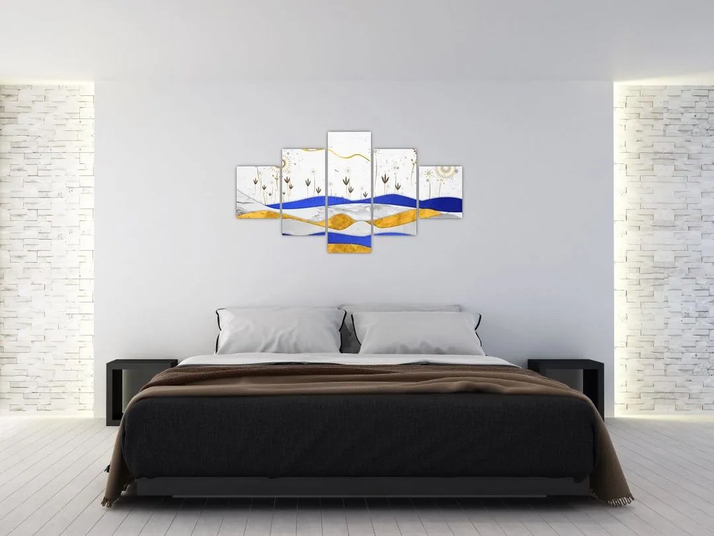 Obraz - Złote Góry (125x70 cm)