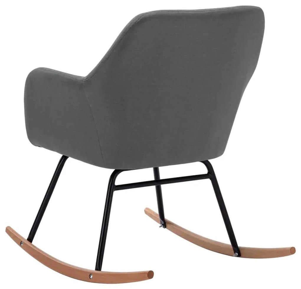 Jasnoszary nowoczesny fotel bujany C6-D65