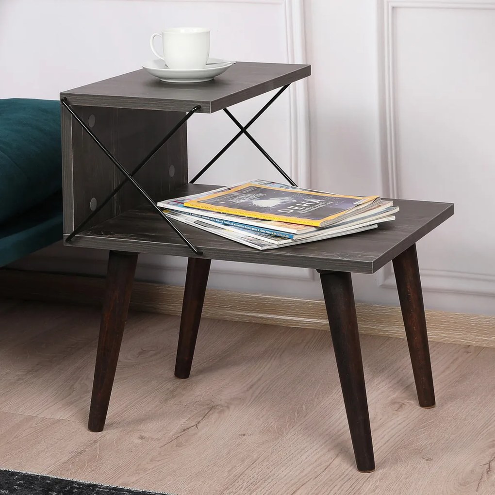 Stolik nocny Cross Dark Brown