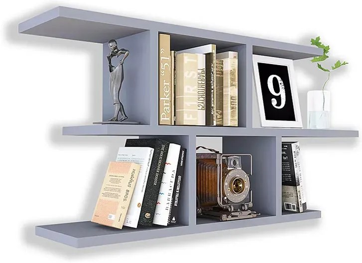 Szara nowoczesna półka wisząca S9-K99