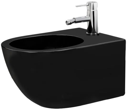 Bidet podwieszany Carlo Mini Czarny matowy