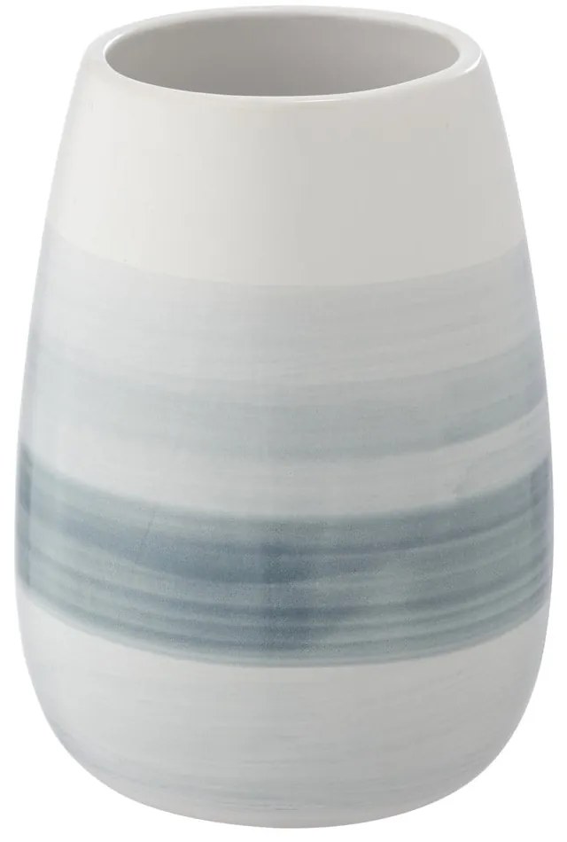 Biały ceramiczny kubek na szczoteczki do zębów Burgio – Wenko
