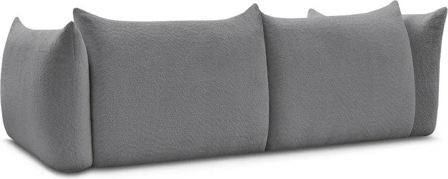 Szara sofa z materiału bouclé 286 cm Azra – Bobochic Paris