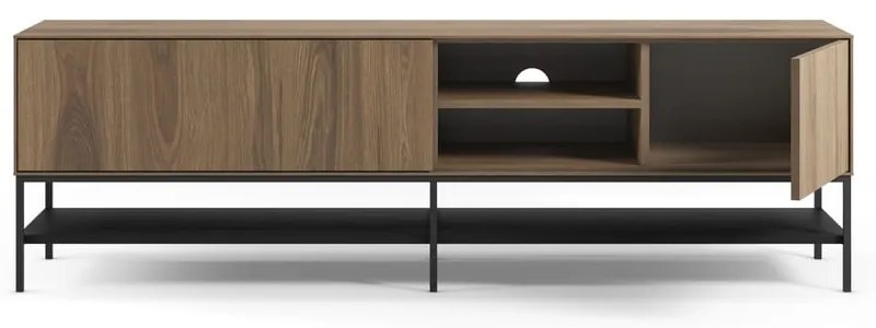 Szafka pod TV w dekorze dębu w naturalnym kolorze 180x55x35 cm Amira – Marckeric
