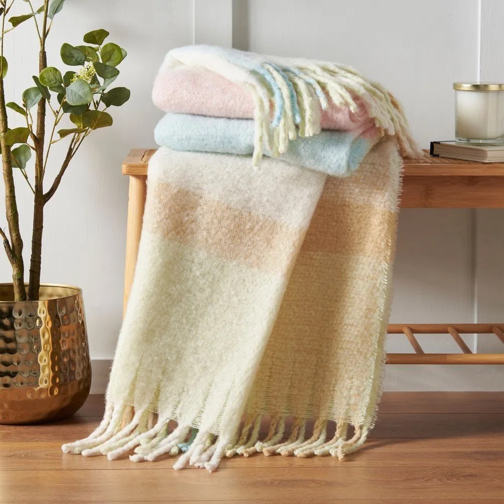 Koc 130x170 cm Faux Mohair Check – Catherine Lansfield