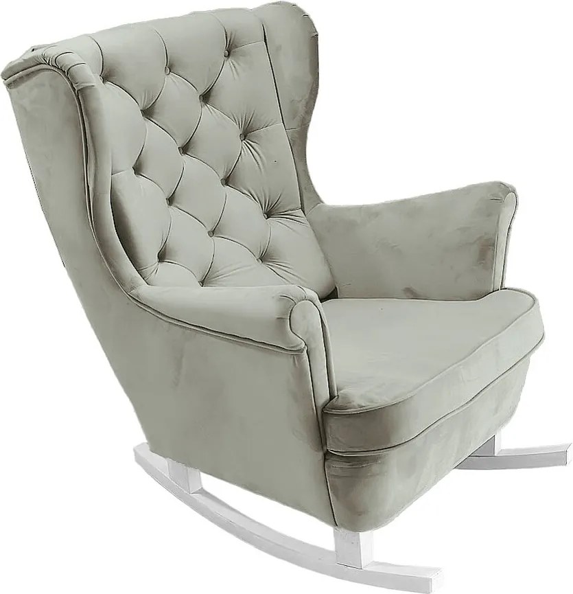 Fotel Relax z Tapicerowanym Siedzeniem i Podłokietnikami, Fotel TV 102x81x95cm Popiel_29856