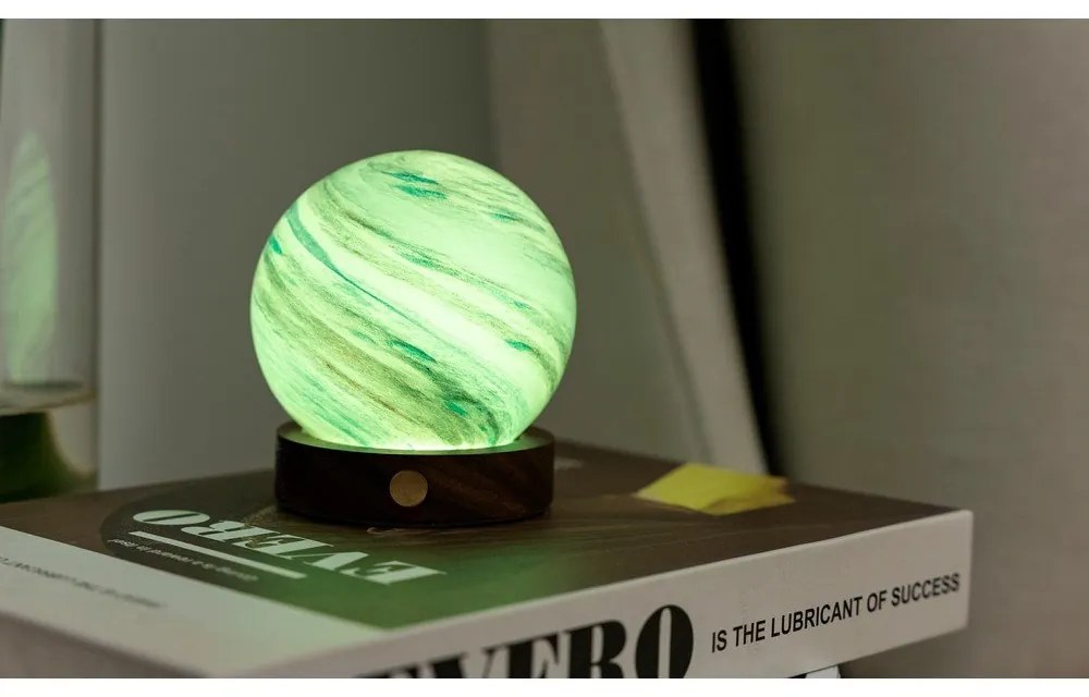 Brązowa/w ciemnym naturalnym kolorze dekoracja świetlna na USB ø 8 cm Polar Cloud – Gingko