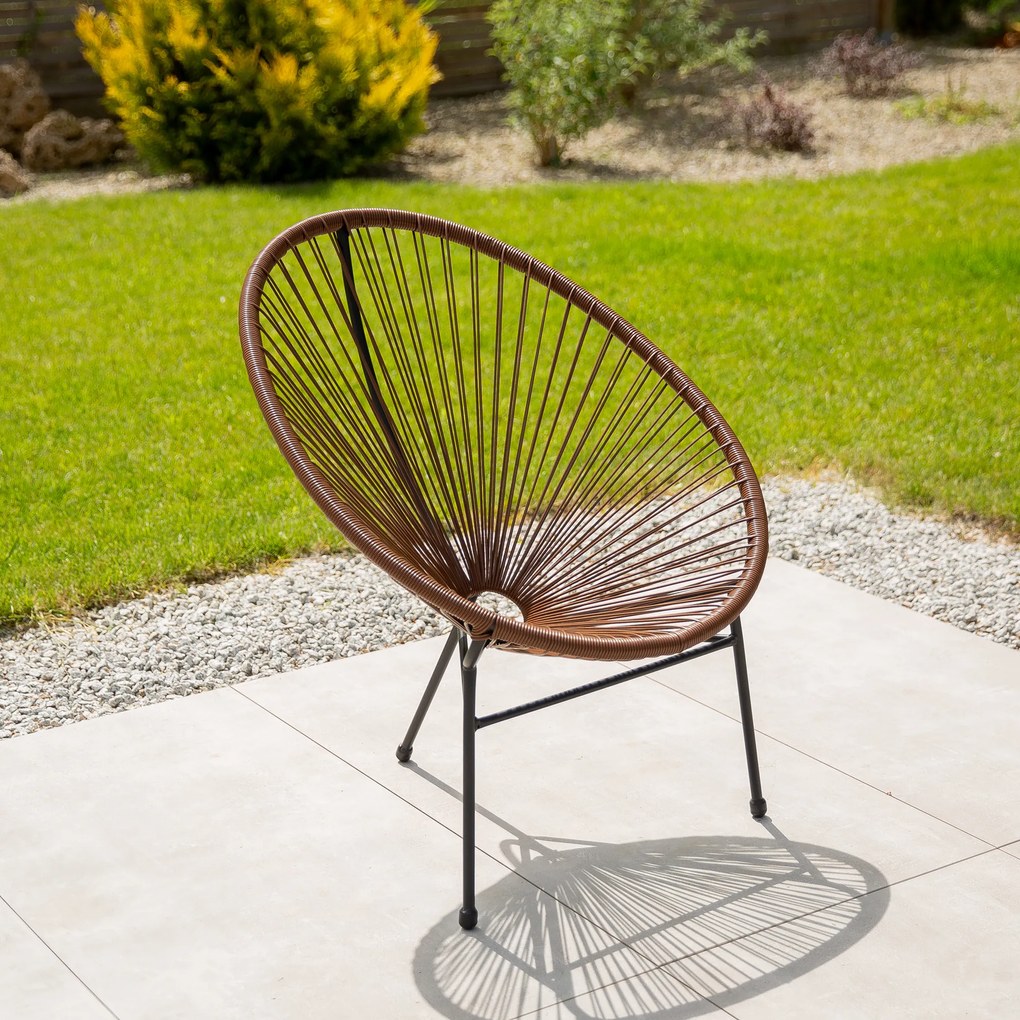 Fotel żyłkowy Arthur brązowy PATIO