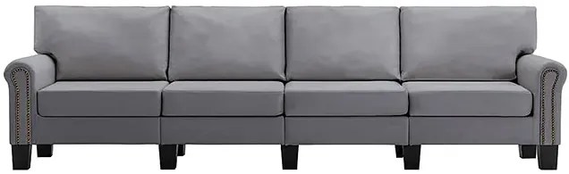 Czteroosobowa jasnoszara sofa - Alaia 4X