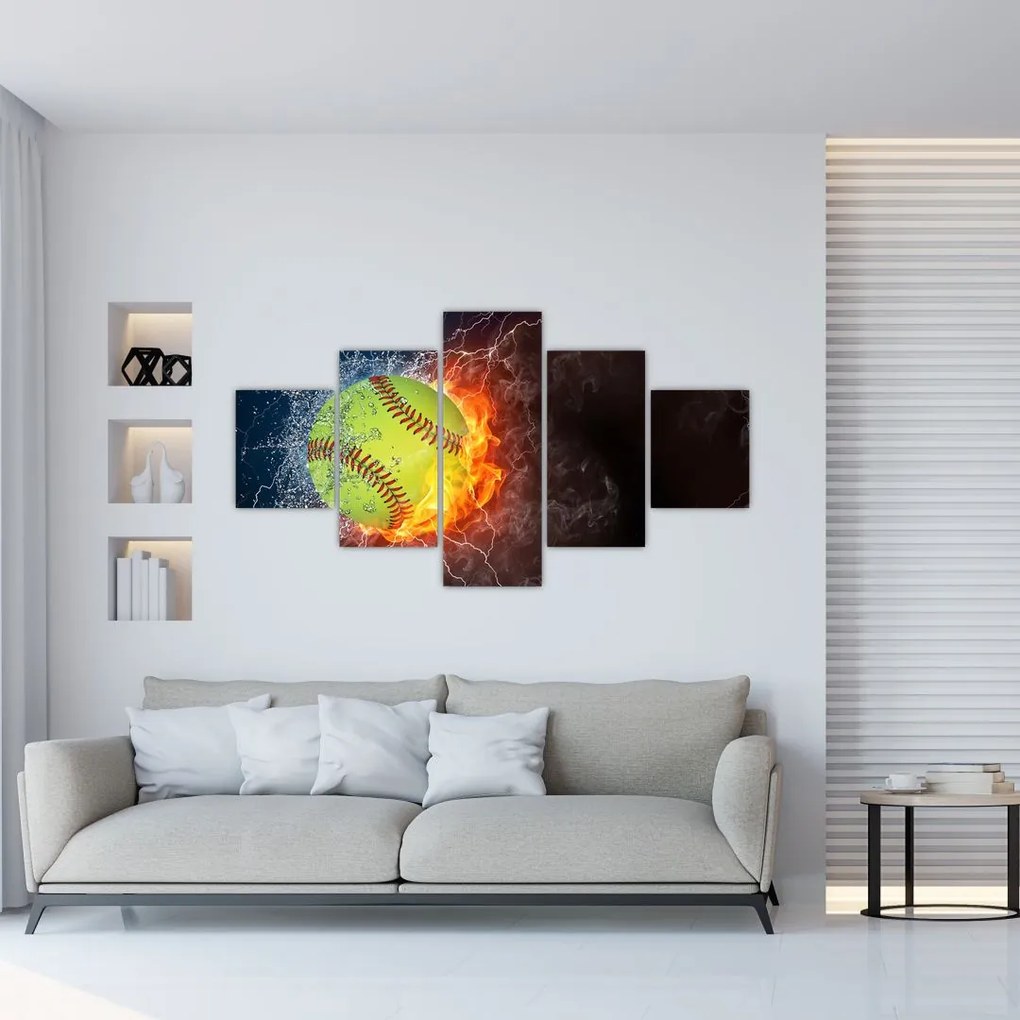 Obraz - Piłka tenisowa (125x70 cm)
