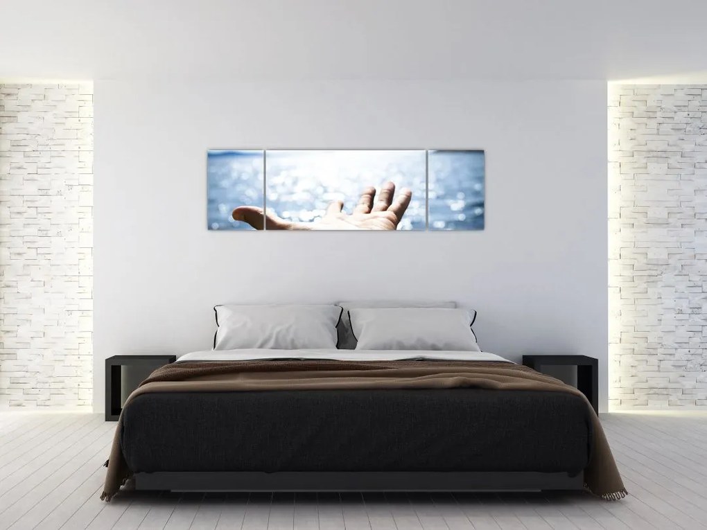 Obraz otwartej dłoni (170x50 cm)