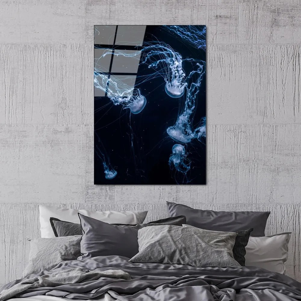 Szklany obraz 70x100 cm Jelly Fish – Wallity