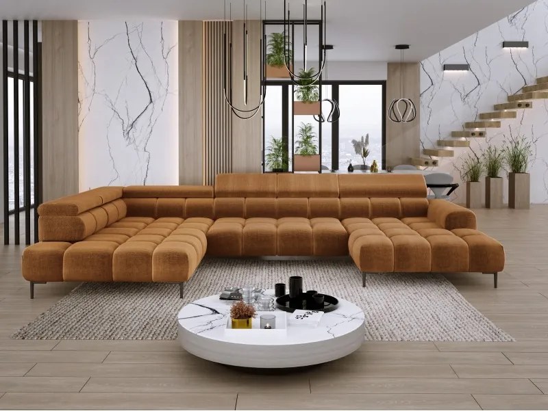 Narożnik PLAZA XL z elektryczną regulacją siedziska WERSAL