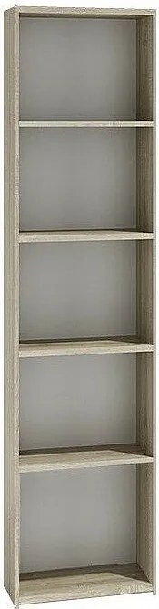 Regał Onyx R40 | Dąb Sonoma |  40x30x182 cm | Regał na książki, segregatory