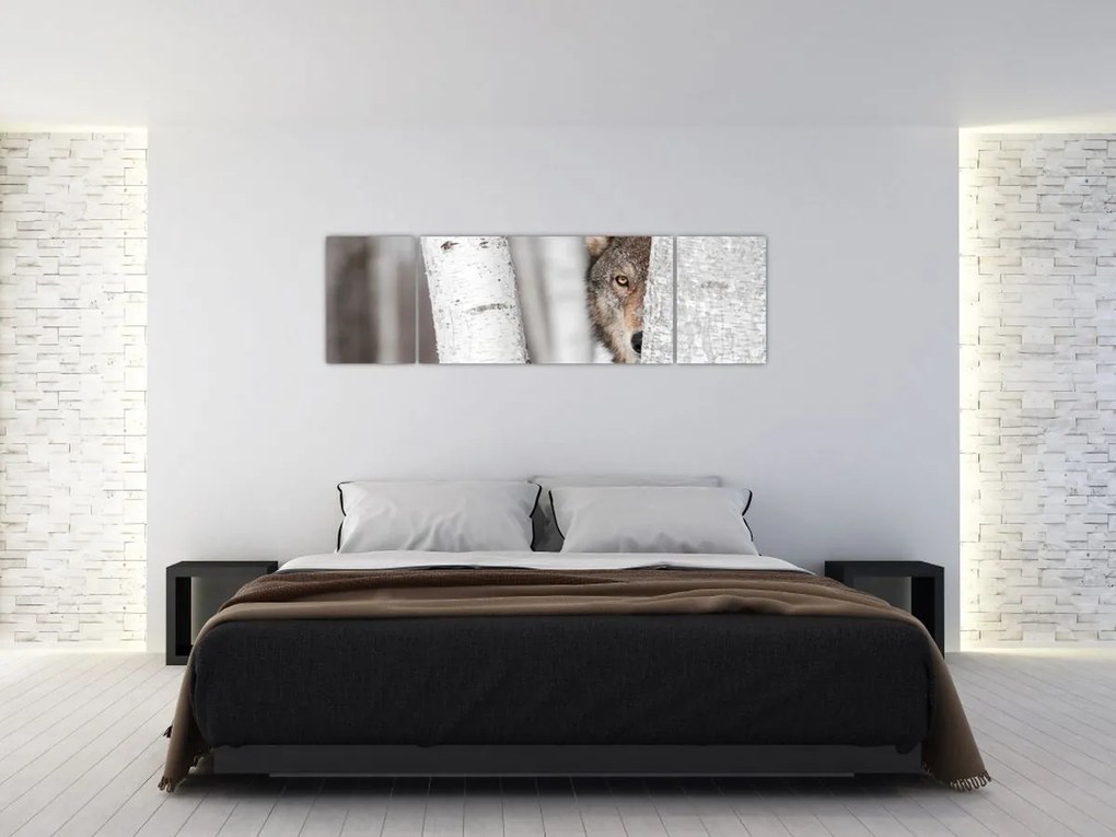 Obraz - Wilk (170x50 cm)