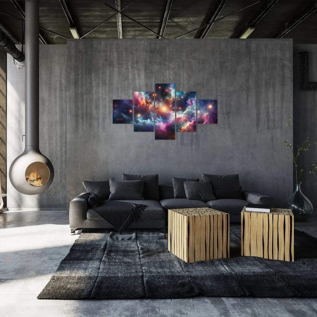 Obraz - Ciemny kosmos (125x70 cm)