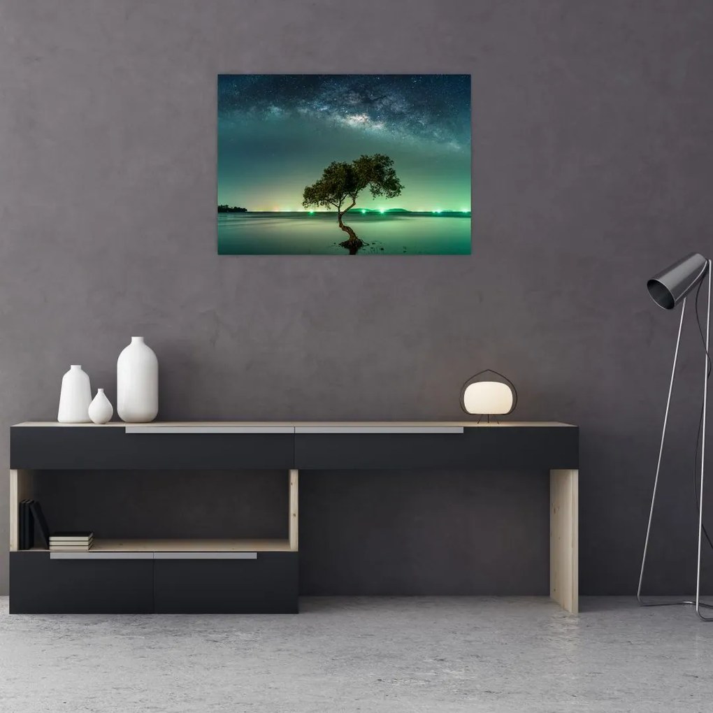 Obraz na szkle nocnego nieba (70x50 cm)
