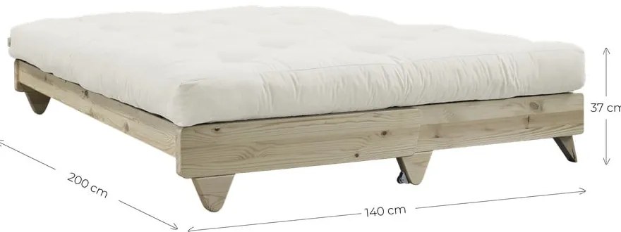 Sofa rozkładana z zielonym pokryciem Karup Design Fresh Natural/Olive Green